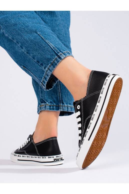  Sieviešu zābaki Melnas krāsas Big Star FF274023B