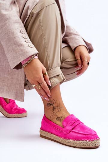 Zamšādas espadrilles rozā... 2