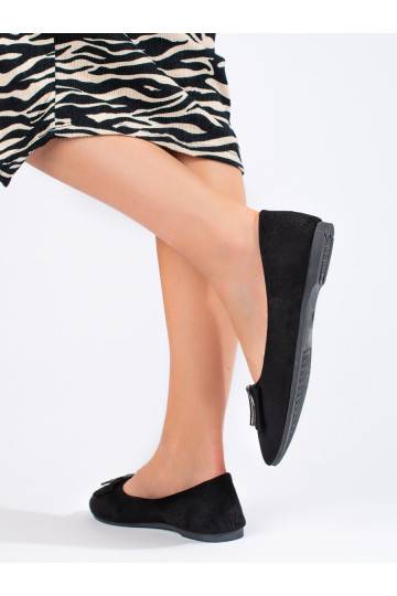 melnas krāsas  balerīnas  ar sprādzēm Shelovet 2