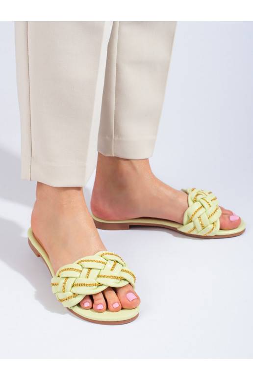 Eleganta stila limonkowe čības    Shelovet