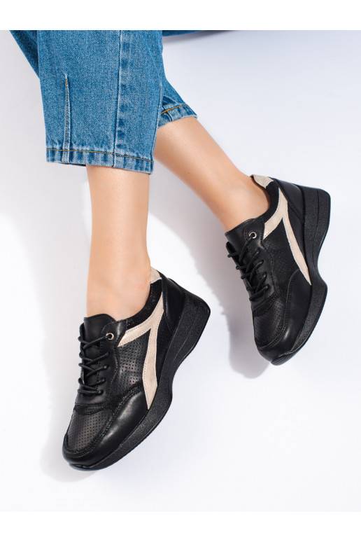   Melnas krāsas Sporta apavi ar platformu Shelovet