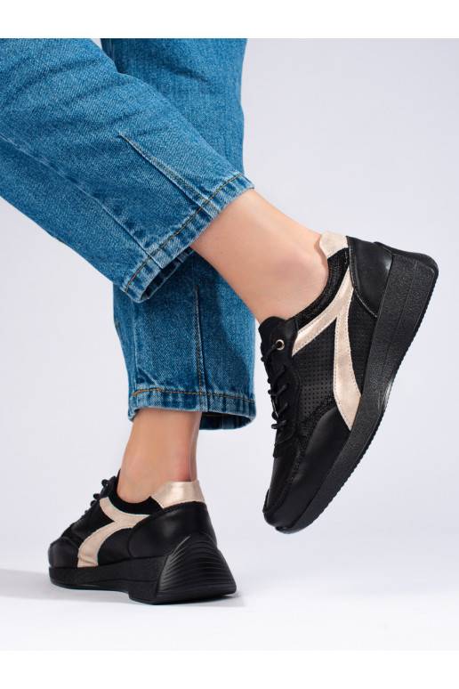  Melnas krāsas Sporta apavi ar platformu Shelovet