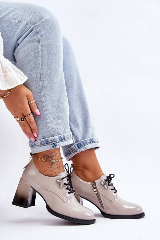 Stilīgasrnas apavi ar papēdi Pelēkas... Stilīgasrnas apavi ar papēdi Pelēkas...