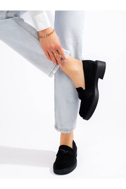 melnas krāsas  sieviešu mokasīni Potocki