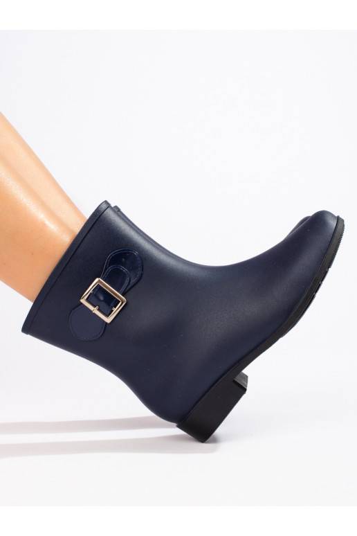 tumši zilas krāsas gumijas zābaki Shelovet 