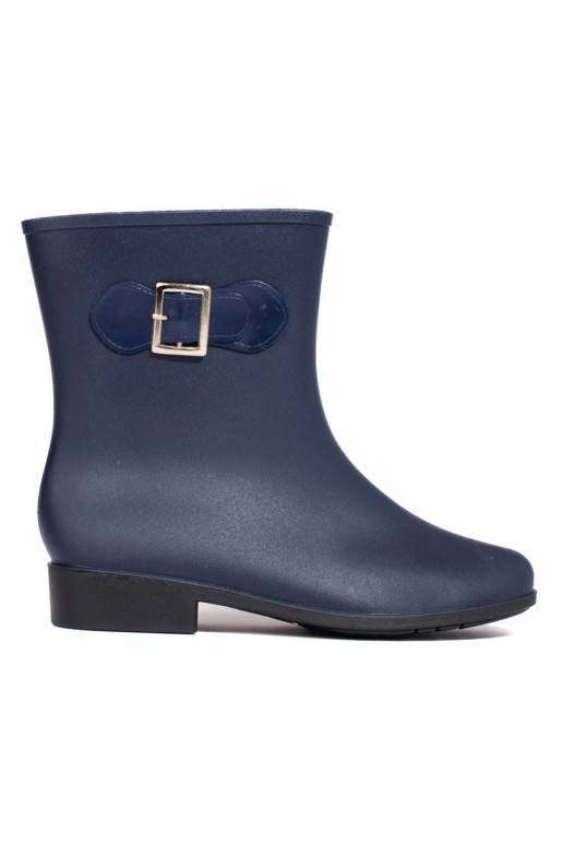 tumši zilas krāsas gumijas zābaki Shelovet 