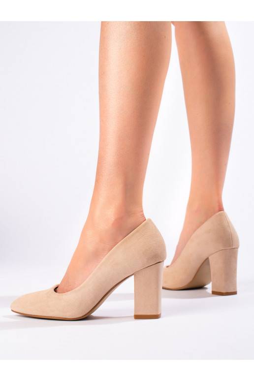 smilšu krāsas  puszābaki uz papēža Shelovet