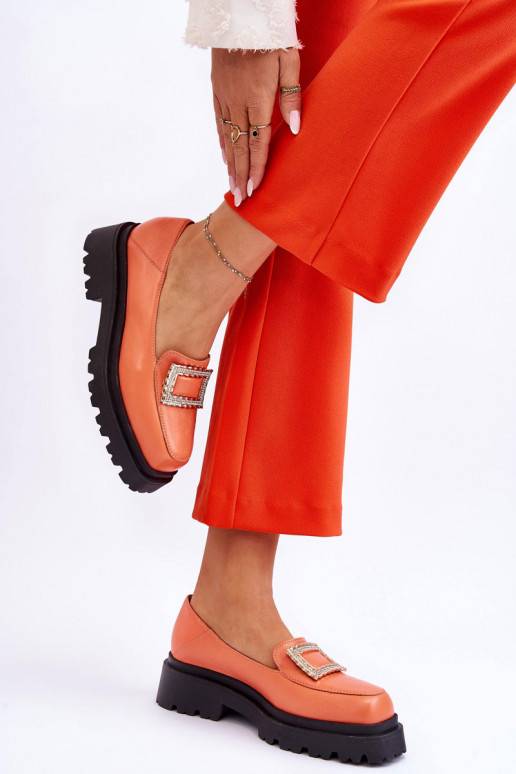 Mokasīni oranžas krāsas Agathe
