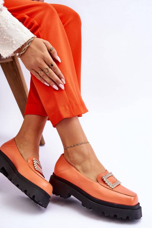 Mokasīni oranžas krāsas Agathe