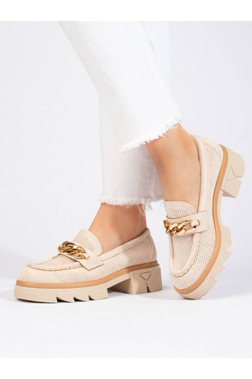 zamšādas mokasīni Shelovet smilšu krāsas