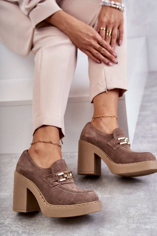 Zamšādas apavi smilšu krāsas Jaime