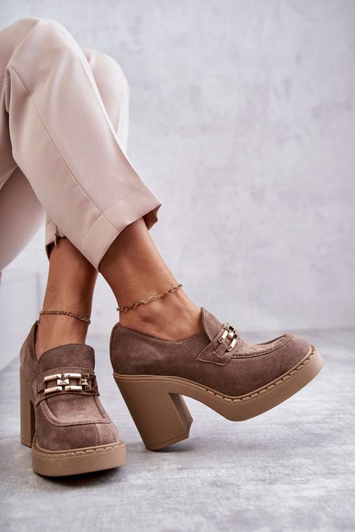 Zamšādas apavi smilšu krāsas Jaime