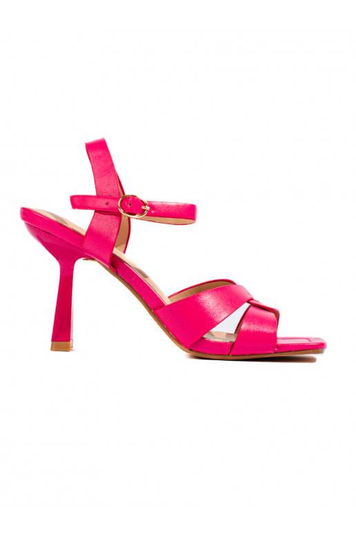 rozā krāsas kurpes uz papēža Shelovet