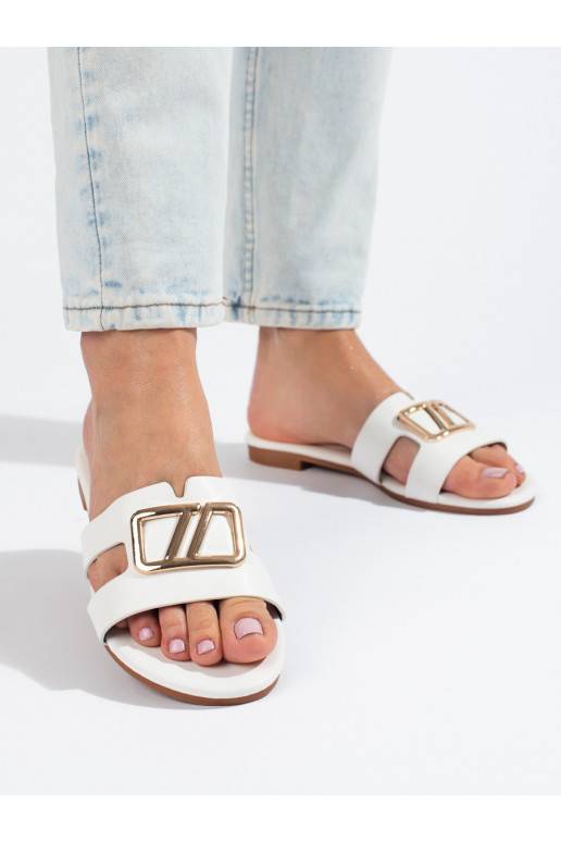 Eleganta stila čības   biały Shelovet