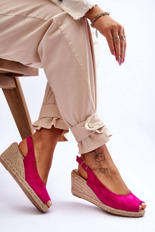 Zamšādas platformas basenes rozā...