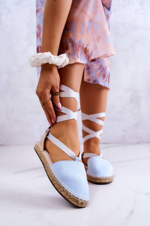 Šņorējamas espadrilles Big Star Zilas krāsas