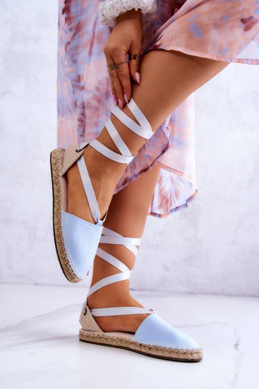Šņorējamas espadrilles Big Star Zilas krāsas