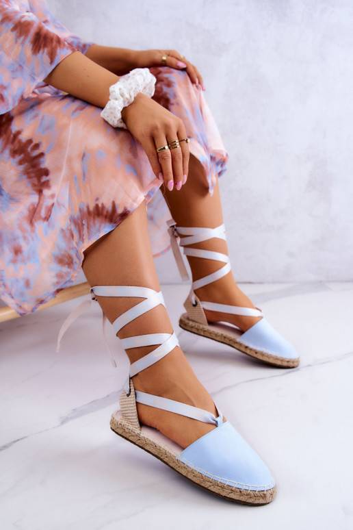 Šņorējamas espadrilles Big Star Zilas krāsas