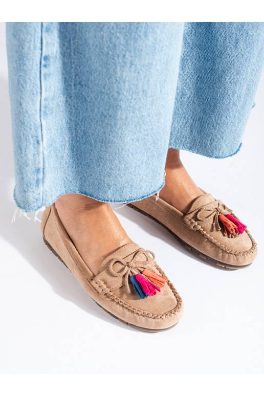 Ziloņkaula krāsas  mokasīni boho Shelovet