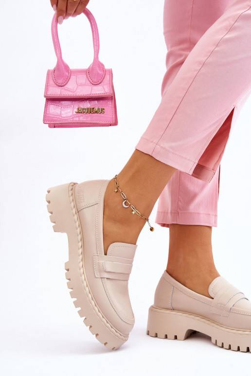 Mokasīni apavi Big Star smilšu krāsas Mokasīni apavi Big Star smilšu krāsas