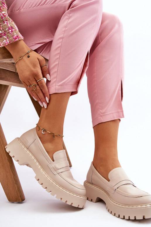 Mokasīni apavi Big Star smilšu krāsas Mokasīni apavi Big Star smilšu krāsas