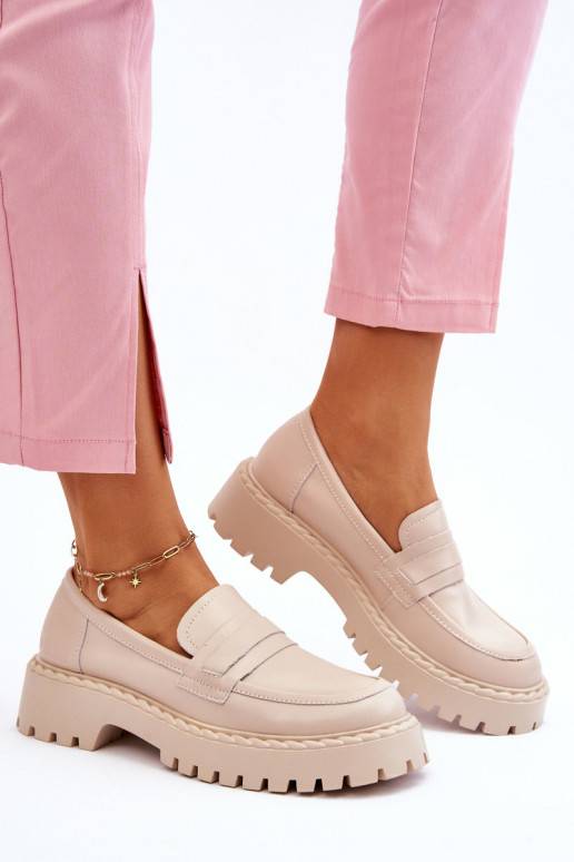 Mokasīni apavi Big Star smilšu krāsas Mokasīni apavi Big Star smilšu krāsas