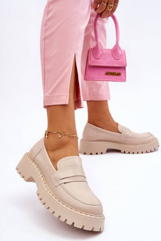 Mokasīni apavi Big Star smilšu krāsas Mokasīni apavi Big Star smilšu krāsas