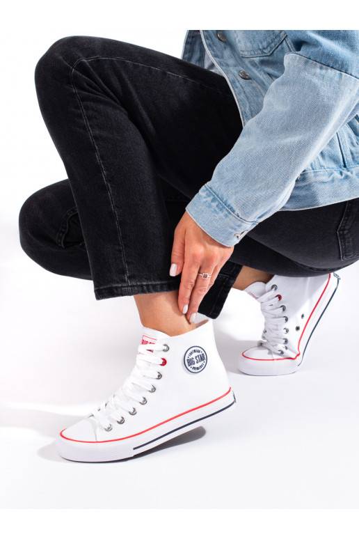  Sieviešu zābaki balta krāsa BIG STAR T274026101