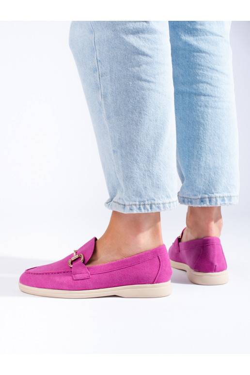 zamšādas kurpes rozā krāsa Shelovet zamšādas kurpes rozā krāsa Shelovet