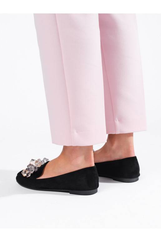 Melns  kurpes z ozdobnymi kryształkami Shelovet Melns  kurpes z ozdobnymi kryształkami Shelovet