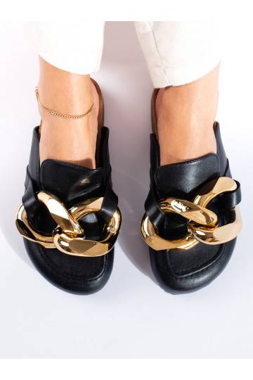 Melns čības  z dużym łańcuchem Shelovet 2