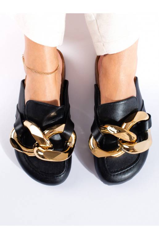 Melns čības  z dużym łańcuchem Shelovet