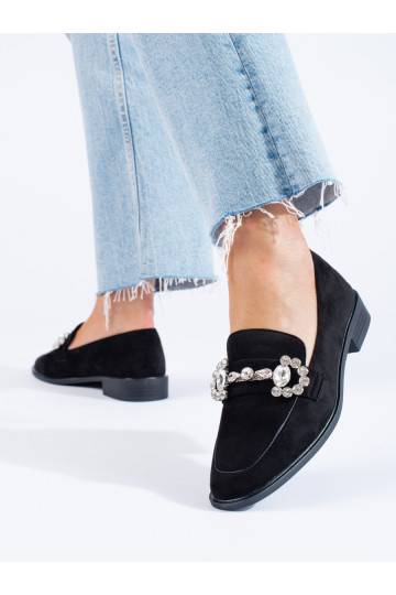 Melns mokasīni  ar sprādzēm Shelovet 2