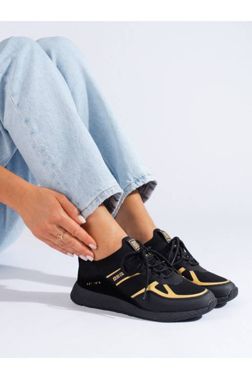 Stilīgasrnas brīvā laika apavi Big Star JJ274A195 melns-żółte