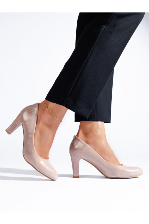  puszābaki uz papēža smilšu krāsas Shelovet