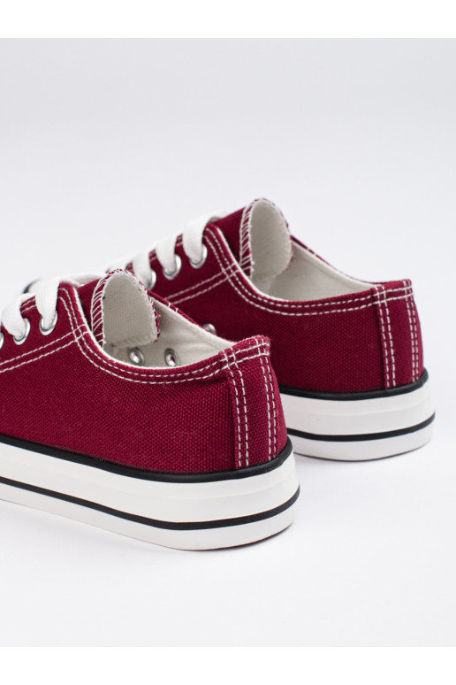 bordo krāsas młodzieżowe kurpes  Shelovet