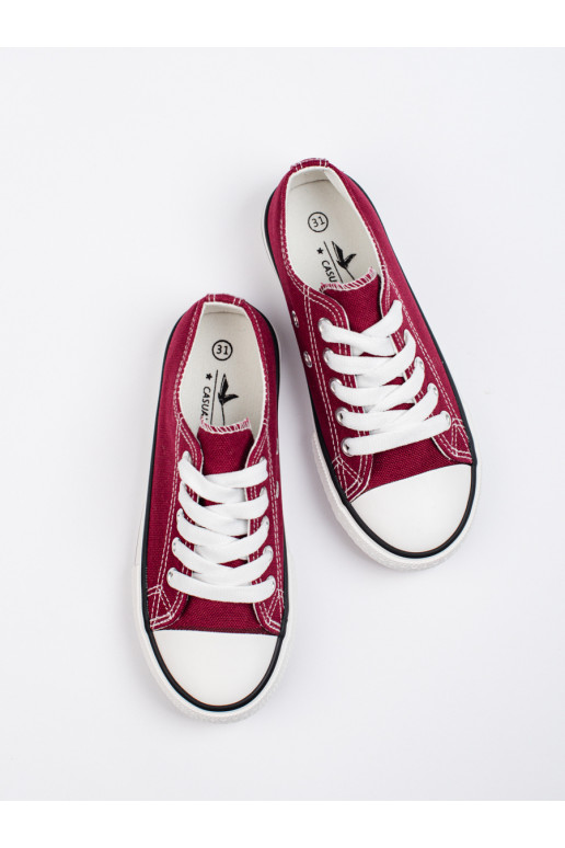 bordo krāsas młodzieżowe kurpes  Shelovet