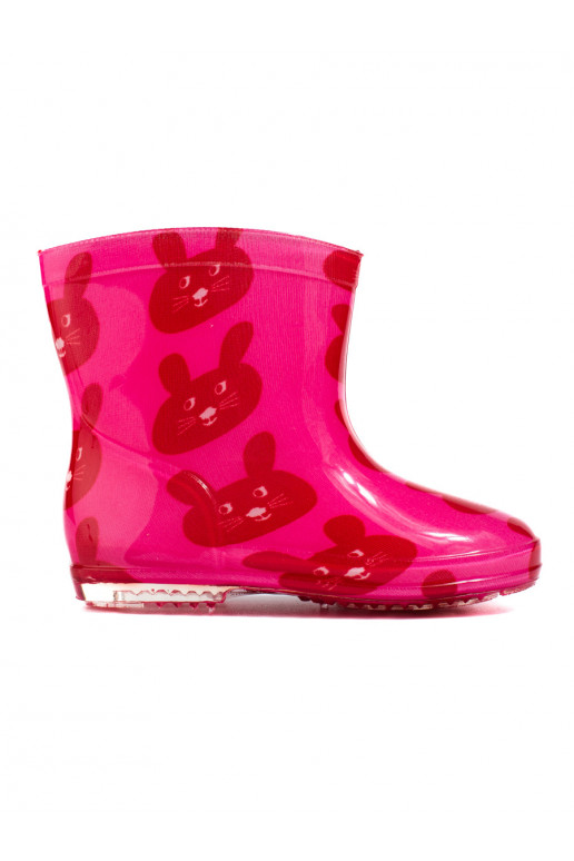 Bērnu rozā krāsa kalosze w  Shelovet