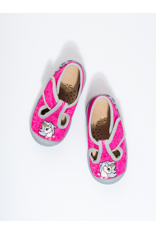 Čības   rozā krāsa jednorożec Shelovet