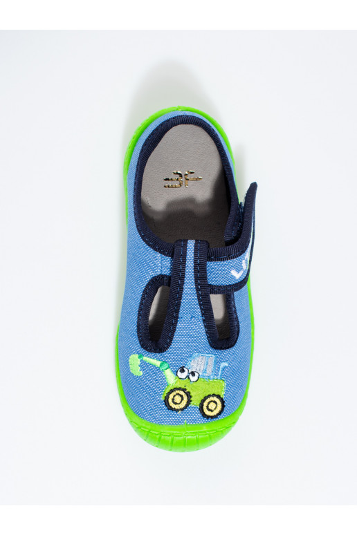 Zilas krāsas kapcie  koparka Shelovet