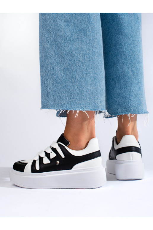 -balta krāsa Kedu modeļu apavi ar masīvu platformu Shelovet