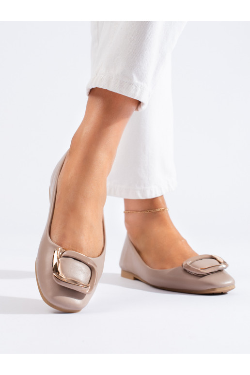 smilšu krāsas  balerīnas  Shelovet