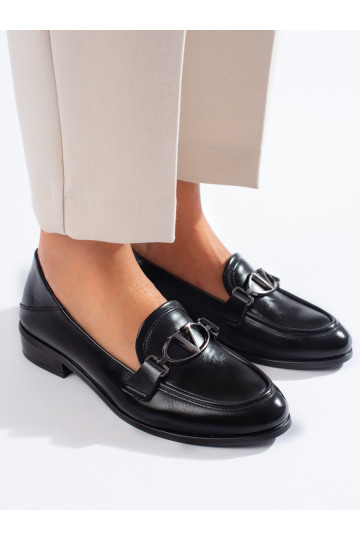 Melns  kurpes no eko ādas Shelovet