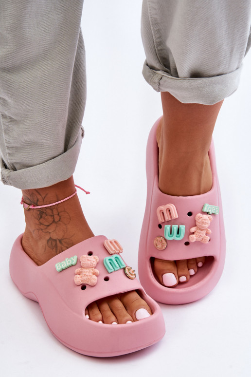 Miękkie Vieglas čības Rozā krāsas Lorie