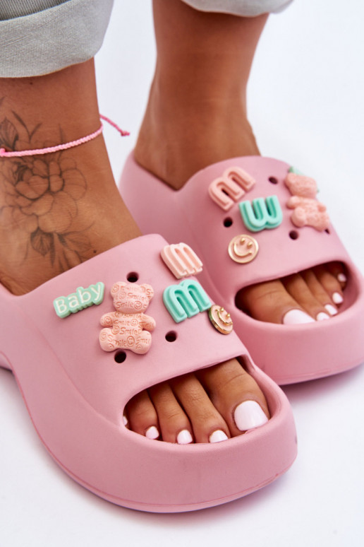 Miękkie Vieglas čības Rozā krāsas Lorie