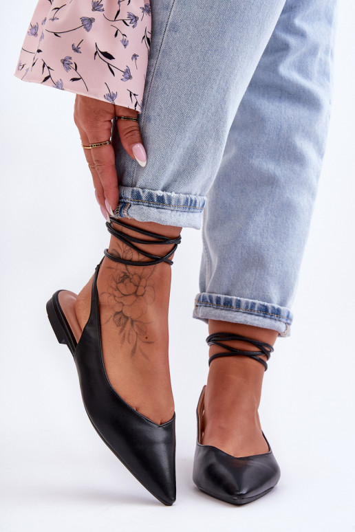 balerīnas ar bantītēm melnas krāsas...