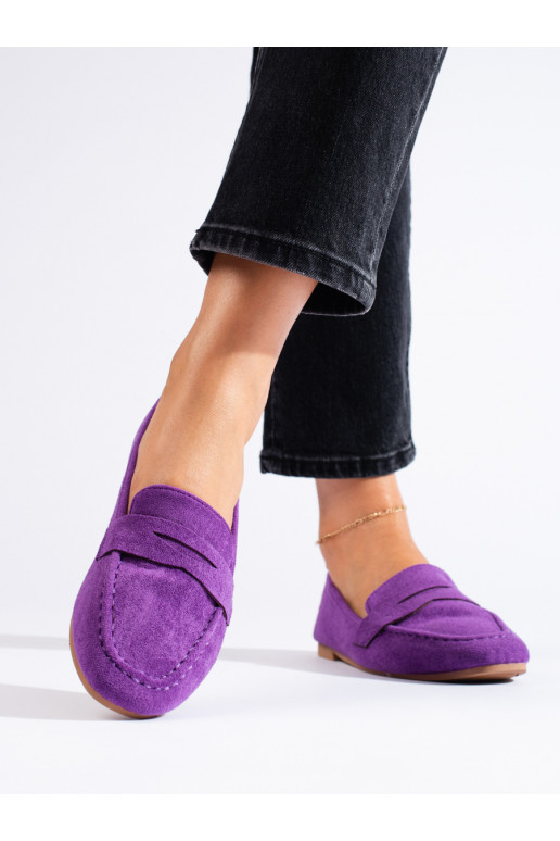 zamšādas  kurpes  purpura krāsa Shelovet