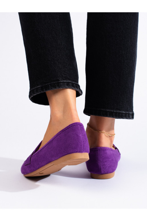 zamšādas  kurpes  purpura krāsa Shelovet