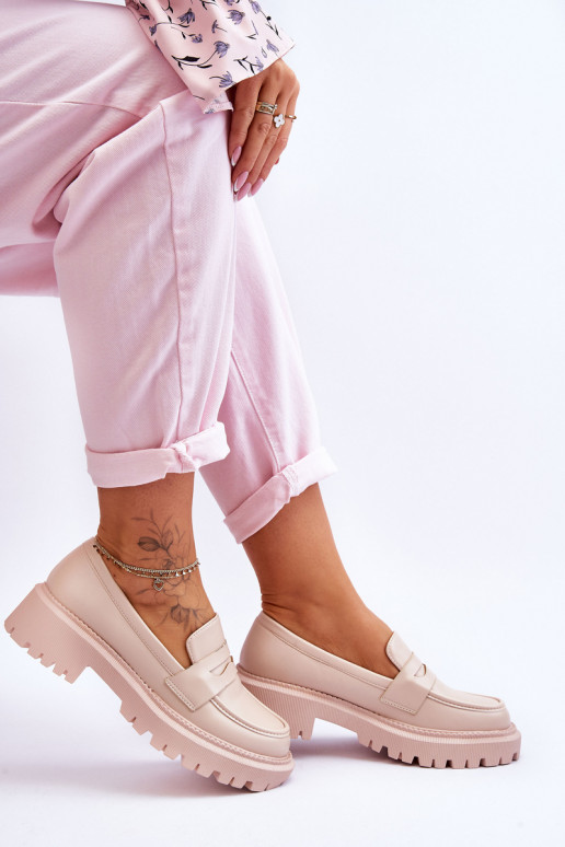 Mokasīni ar platformu smilšu krāsas... Mokasīni ar platformu smilšu krāsas...