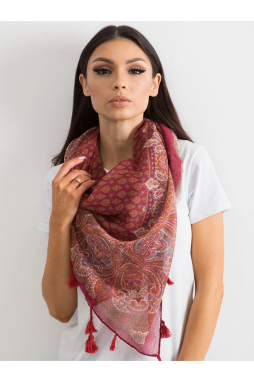 Bordo šalle ar apdruku un...